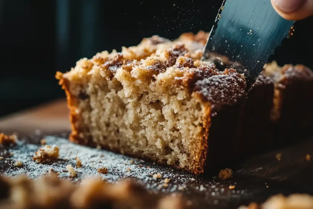 Slicing Banana Bread