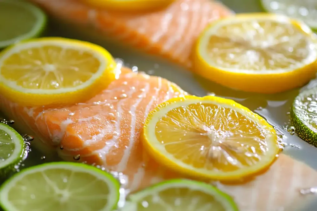 Salmon Soaking in Milk