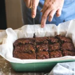 Delicious homemade cookies made with brownie box mix and ripe bananas, ready to enjoy.