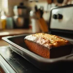 Why does my banana bread have no flavor? Sliced loaf on wooden board