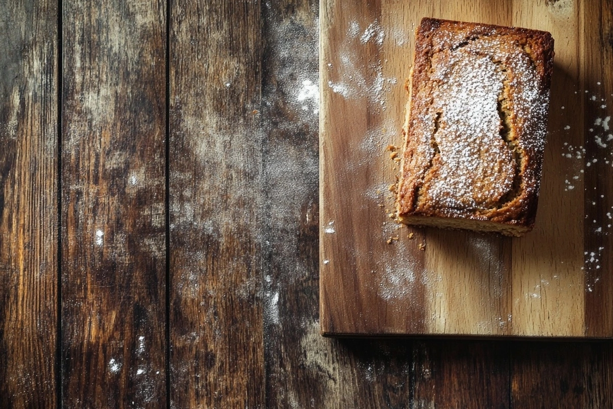 Moist oil-free banana bread slice showcasing What can I substitute for oil in banana bread?