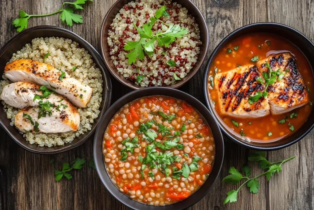 Are slow cooker meals healthy? simmering pot of lean chicken and leafy greens