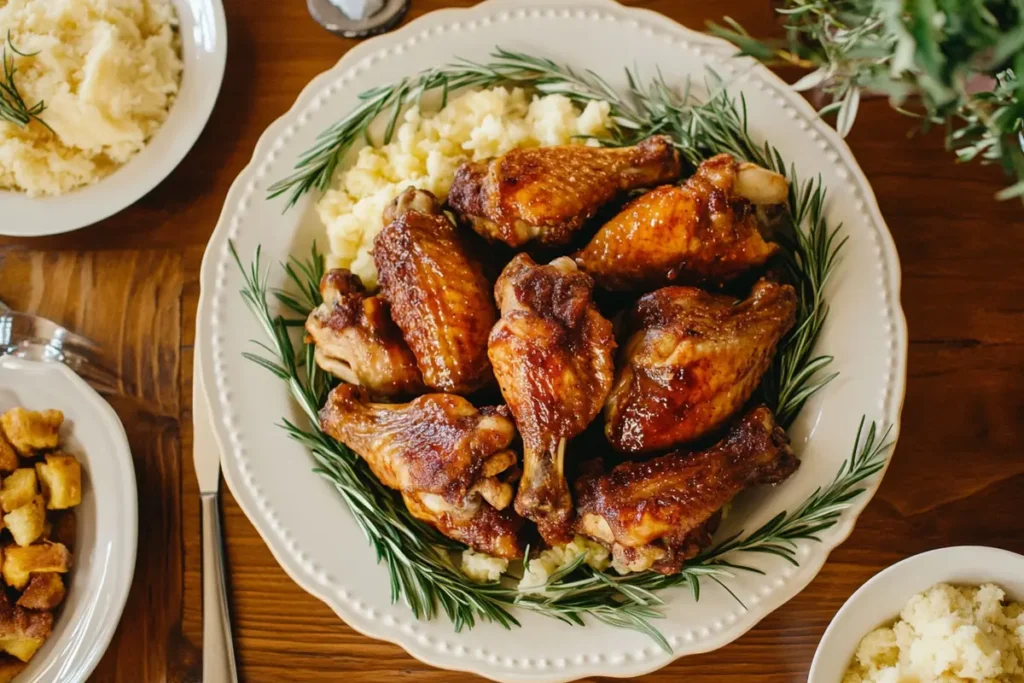 Turkey wings in a bowl soaking in water and vinegar. Why do you soak turkey wings in vinegar?