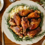 Turkey wings in a bowl soaking in water and vinegar. Why do you soak turkey wings in vinegar?