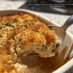 Dry Chicken Dressing in Baking Dish