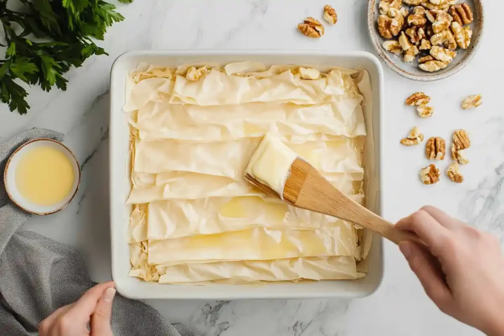 Phyllo dough for easy baklava