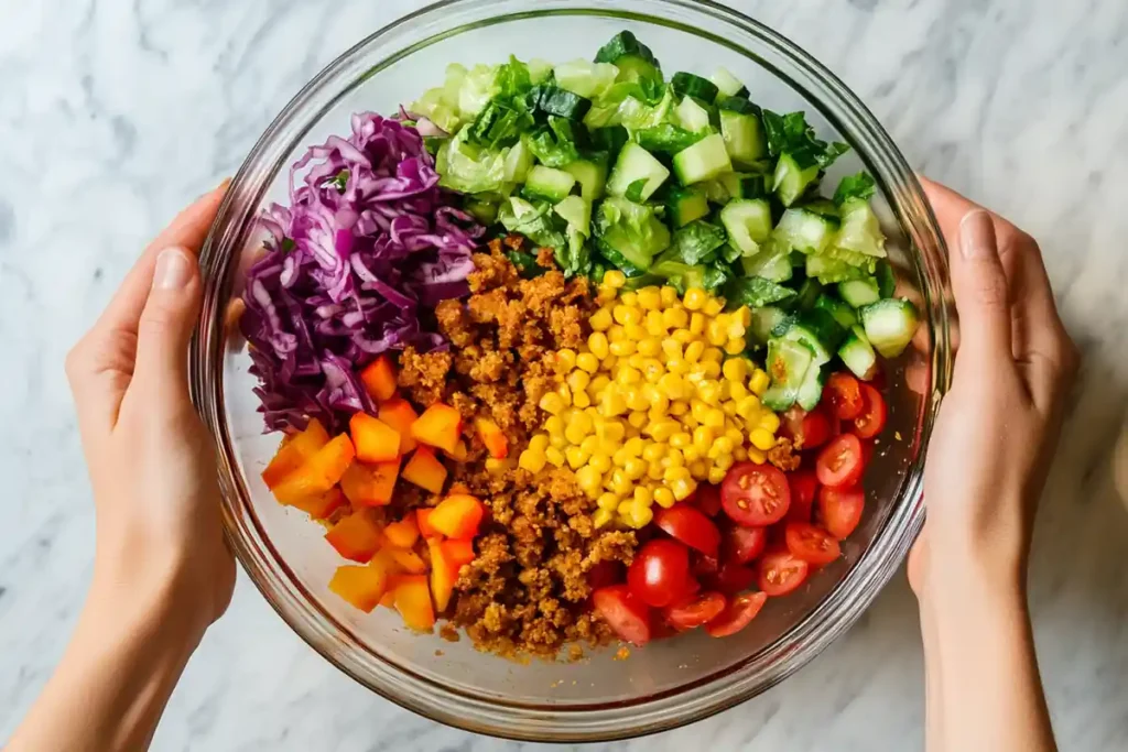 Mixing Ingredients for Southern Dressing