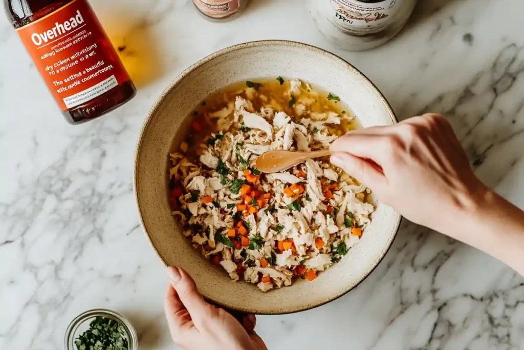 Adding Broth to Dry Chicken Dressing