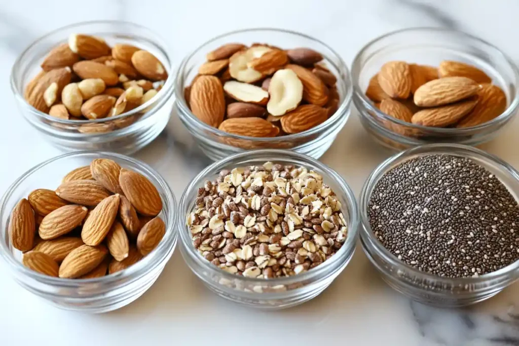 Nuts and Seeds - healthy protein boost for breakfast