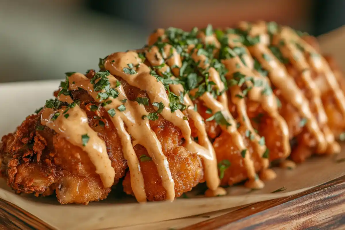 Crispy chicken wings with dipping sauce