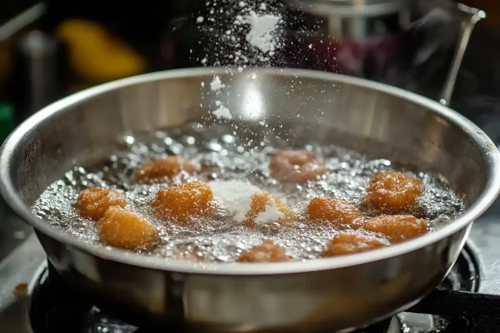 Flour in a bowl to fry the wings
