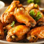 Crispy breaded chicken wings