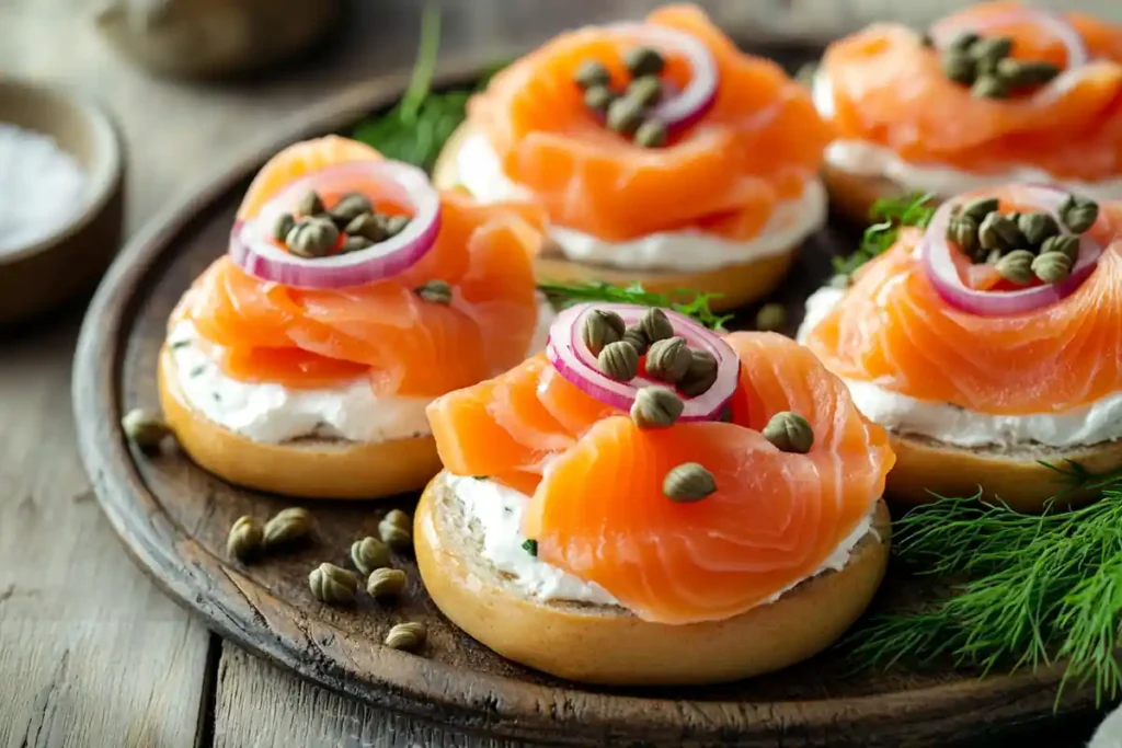 Luxurious smoked salmon dish